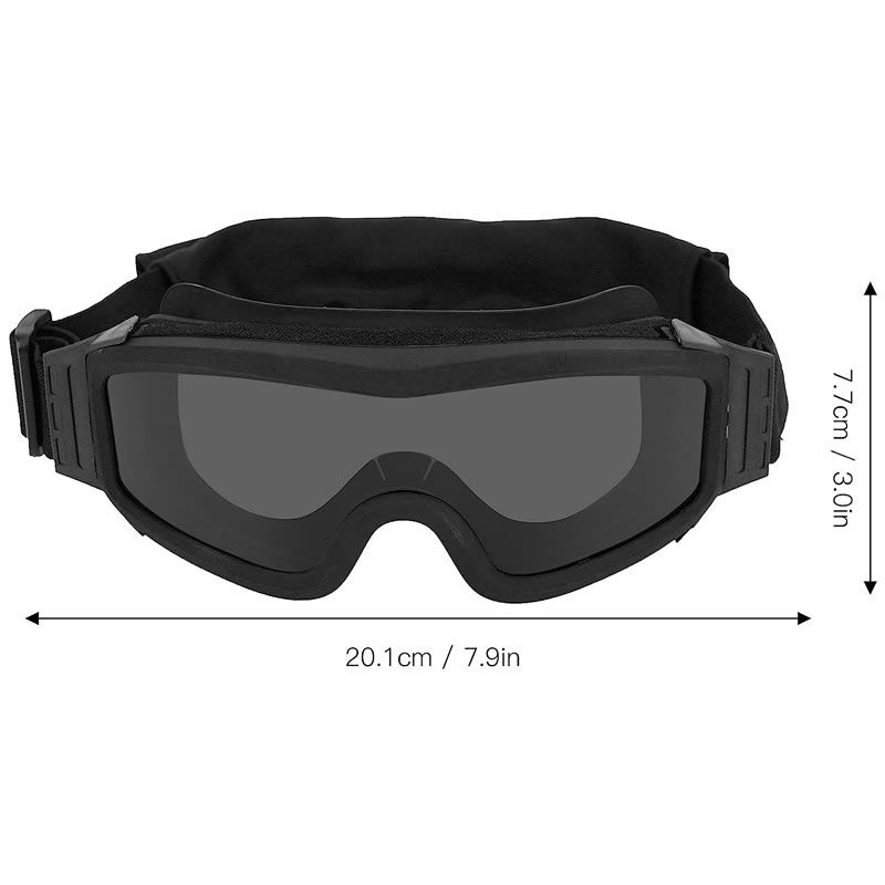 Tactical Goggles with 3 Interchangeable Lens