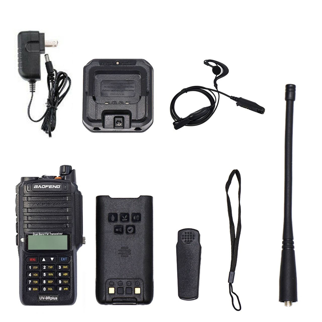 Multi-Channel Baofeng UV-9R Plus Walkie Talkie