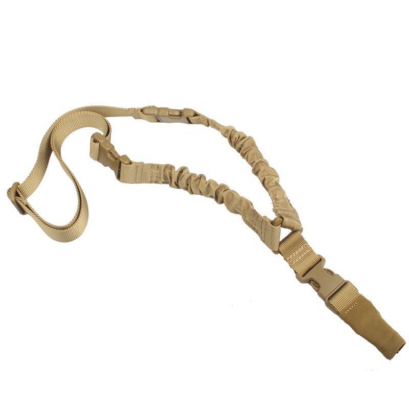 Tactical Rifle Sling Single Point Black/Tan/Green