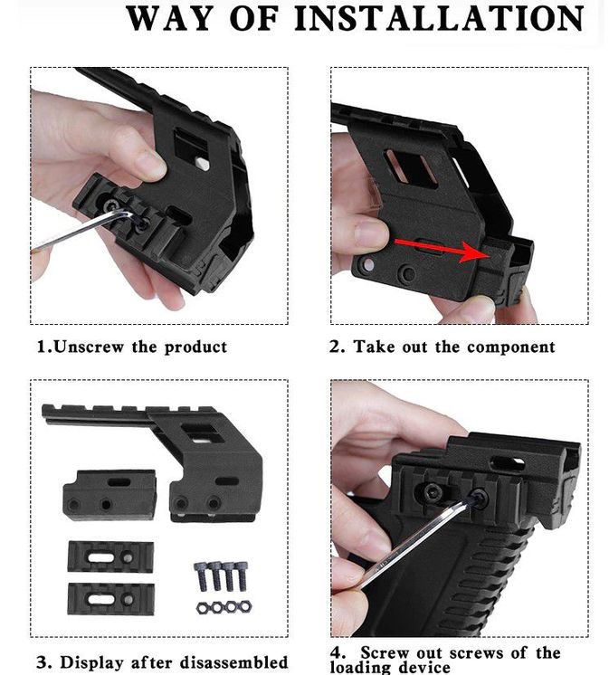 Carbine Kit With Rail Mount System for G17/G18/G19 series