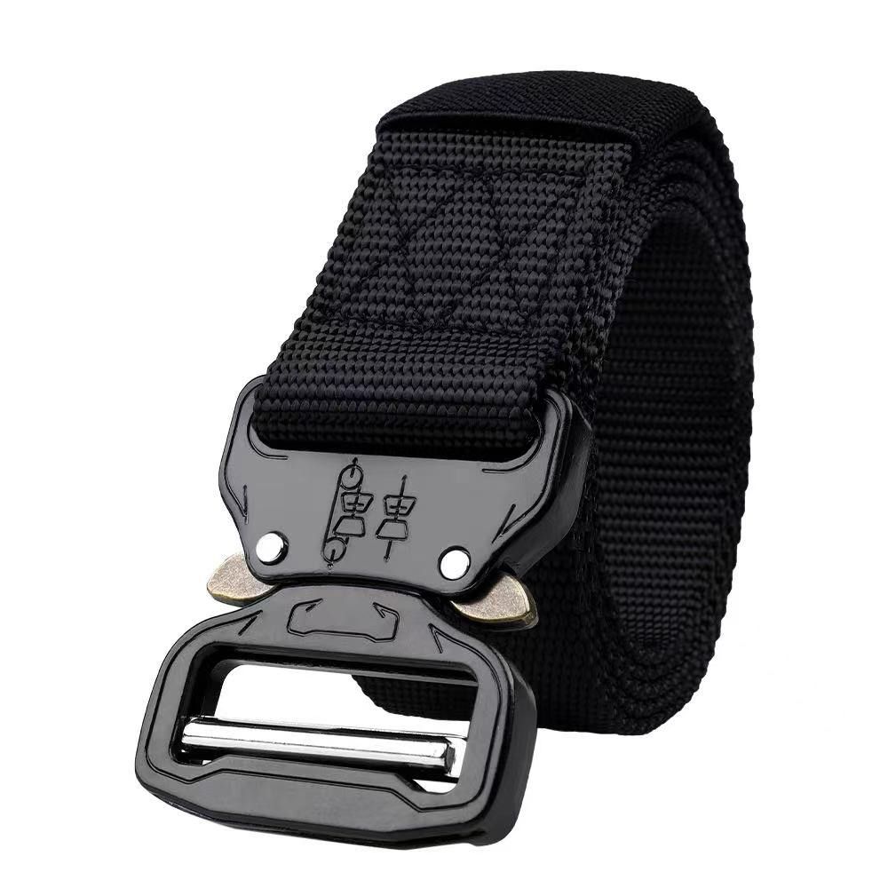 Tactical Nylon Waist Belt Army Quick Release Buckle Belt Black/Tan/Gre