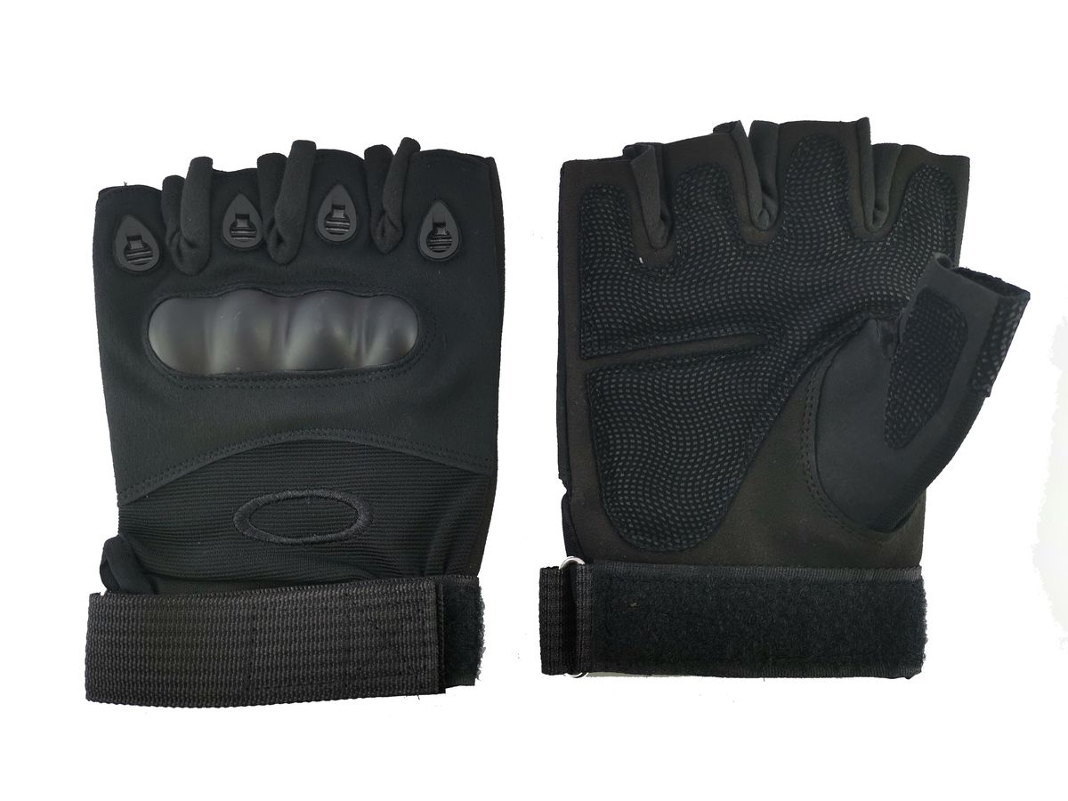 Tactical Gloves Fingerless Black/Tan/Green