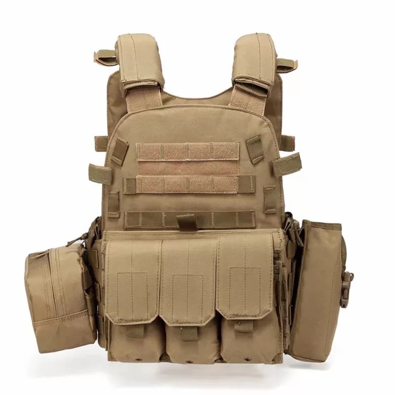 Tactical Molle Plate Carrier vest - Brown